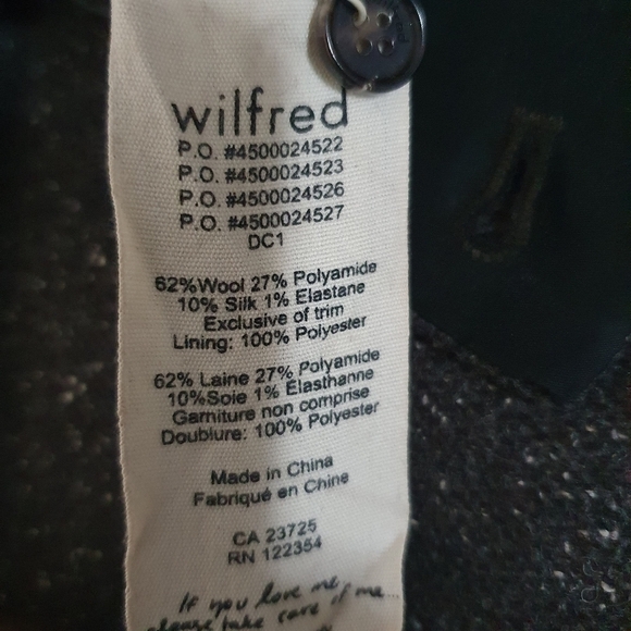 Wilfred Free Herringbone Tappered Leg Pant Size 4 - Picture 8 of 8